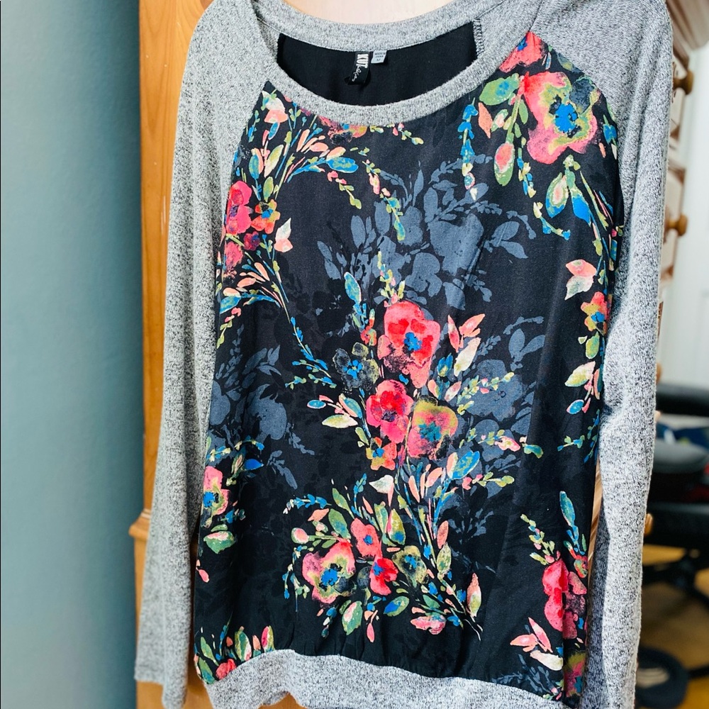 Benter Mixed Material Top
